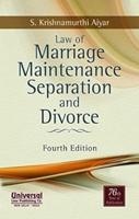 Law of Marriage, Maintenance, Separation & Divorce
