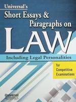 Short Essays and Paragraph on Law Including Legal Personalities