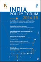 India Policy Forum 2014-15. Volume 11
