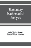 Elementary mathematical analysis