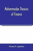 Mohammedan theories of finance