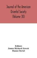 Journal of the American Oriental Society (Volume 30)