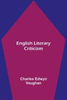 English literary criticism