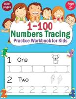 1-100 Numbers Tracing Practice Workbook for Kids