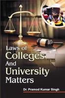 Laws of Colleges and University Matters