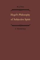 Hegels Philosophie des subjektiven Geistes / Hegel's Philosophy of Subjective Spirit : Band I / Volume I