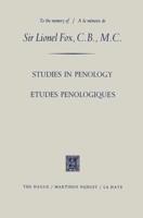 Etudes Penologiques Studies in Penology Dedicated to the Memory of Sir Lionel Fox, C.B., M.C. / Etudes Penologiques Dédiées À La Mémoire De Sir Lionel Fox, C.B., M.C