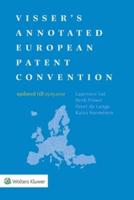 Visser's Annotated European Patent Convention 2021 Edition