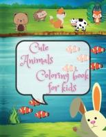 Cute Animals Coloring Book for Kids