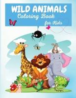 Wild Animals Coloring Book