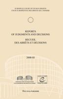 Reports of Judgments and Decisions / Recueil Des Arrets Et Decisions Vol. 2008-III