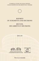 Reports of Judgments and Decisions / Recueil Des Arrets Et Decisions Vol. 2011-IV