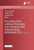 Proceedings of the Conference BioSangam 2022
