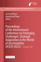 Proceedings of the International Conference on Emerging Challenges