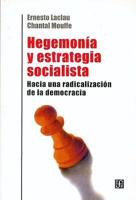 Hegemonia y estrategia socialista/ Dominance and Social Strategy