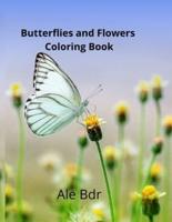 Butterflies and Flowers Coloring Book for Kids