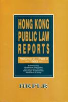 Hong Kong Public Law Reports, Vol. 3, Part 3 (1993)