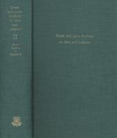 Greek and Latin Authors on Jews and Judaism, Volume Two