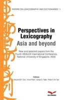 Perspectives in Lexicography