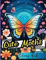 Cute Moths Coloring Book