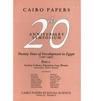 Twenty Years of Development in Egypt 1977-1997 Pt2