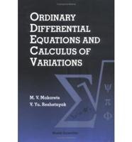 Ordinary Differential Equations And Calculus Of Variations