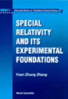 Special Relativity and Its Experimental Foundations