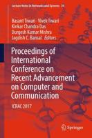 Proceedings of International Conference on Recent Advancement on Computer and Communication : ICRAC 2017