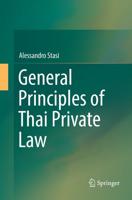 General Principles of Thai Private Law