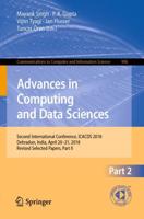 Advances in Computing and Data Sciences