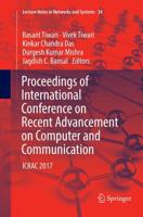 Proceedings of International Conference on Recent Advancement on Computer and Communication : ICRAC 2017