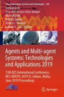 Agents and Multi-agent Systems: Technologies and Applications 2019 : 13th KES International Conference, KES-AMSTA-2019 St. Julians, Malta, June 2019 Proceedings