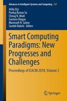 Smart Computing Paradigms: New Progresses and Challenges : Proceedings of ICACNI 2018, Volume 2