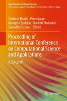 Proceeding of International Conference on Computational Science and Applications : ICCSA 2019