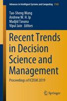 Recent Trends in Decision Science and Management : Proceedings of ICDSM 2019