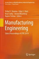 Manufacturing Engineering : Select Proceedings of CPIE 2019