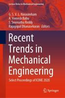 Recent Trends in Mechanical Engineering : Select Proceedings of ICIME 2020