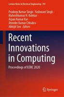 Recent Innovations in Computing : Proceedings of ICRIC 2020