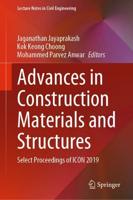 Advances in Construction Materials and Structures : Select Proceedings of ICON 2019