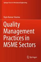 Quality Management Practices in MSME Sectors
