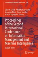 Proceedings of the Second International Conference on Information Management and Machine Intelligence : ICIMMI 2020