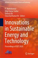 Innovations in Sustainable Energy and Technology : Proceedings of ISET 2020