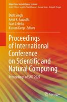 Proceedings of International Conference on Scientific and Natural Computing : Proceedings of SNC 2021