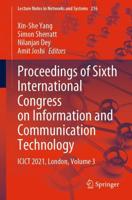 Proceedings of Sixth International Congress on Information and Communication Technology : ICICT 2021, London, Volume 3