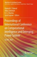 Proceedings of International Conference on Computational Intelligence and Emerging Power System : ICCIPS 2021