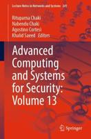 Advanced Computing and Systems for Security. Volume 13