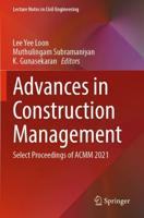 Advances in Construction Management