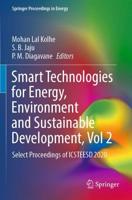 Smart Technologies for Energy, Environment and Sustainable Development Vol. 2