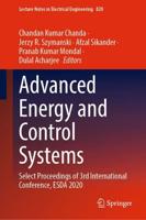 Advanced Energy and Control Systems : Select Proceedings of 3rd International Conference, ESDA 2020