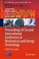 Proceedings of Second International Conference in Mechanical and Energy Technology : ICMET 2021, India